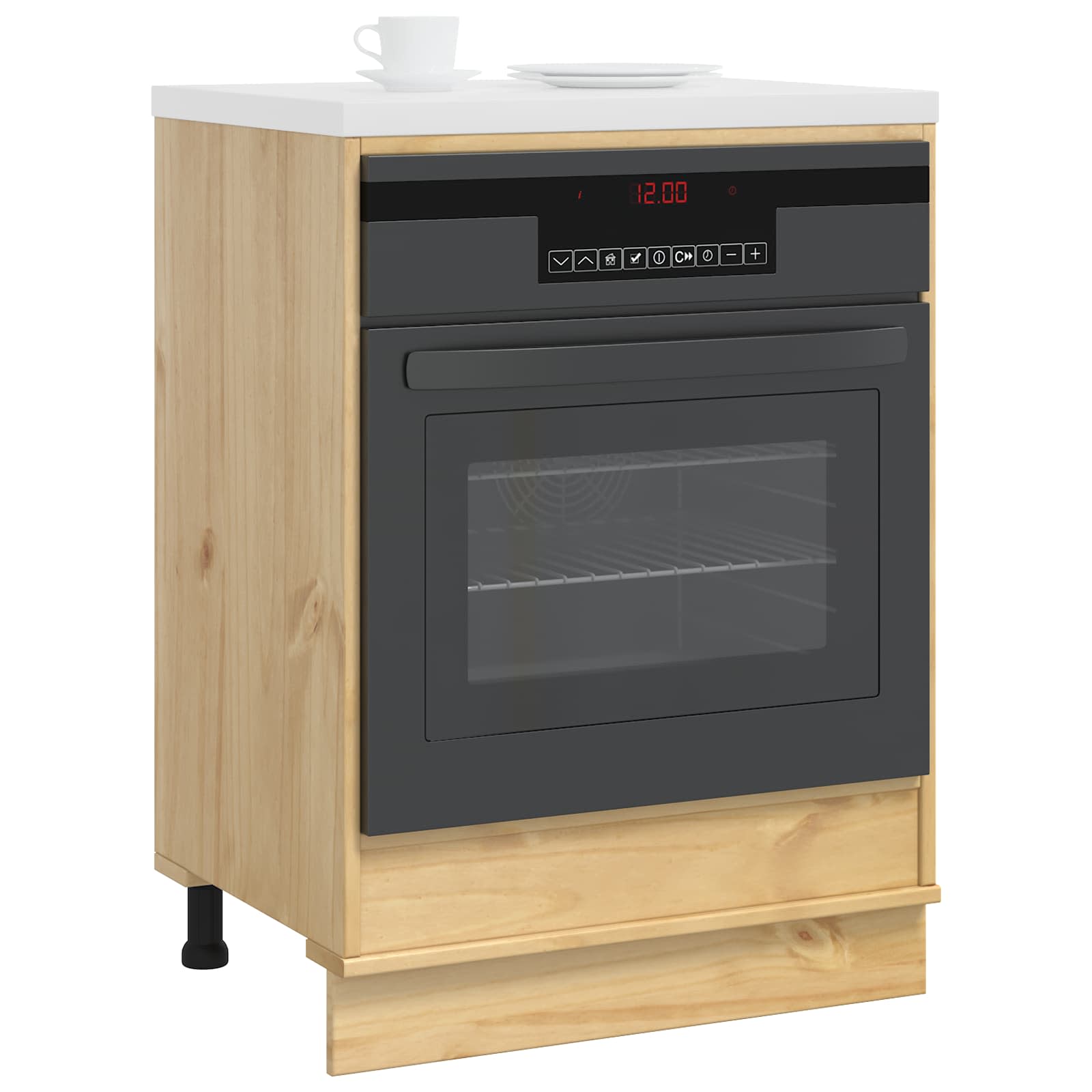 Schrank SKI Honigbraun 60 x 46 x 81,5 cm Massives Kiefernholz