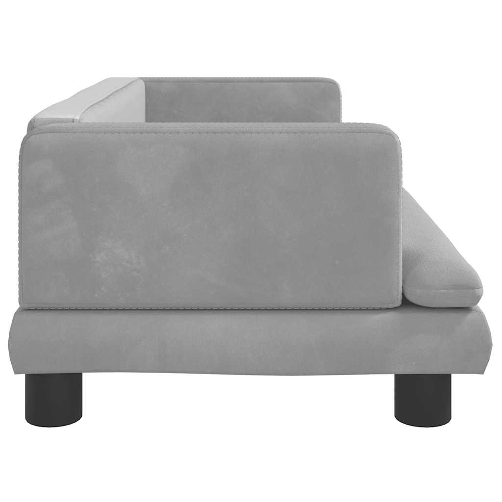 Hundebett Blau 80x45x30 cm Samt