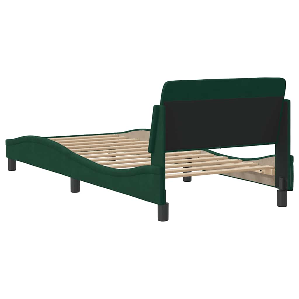 Bettgestell "Dover" Hellgrau 80x200 cm Samt