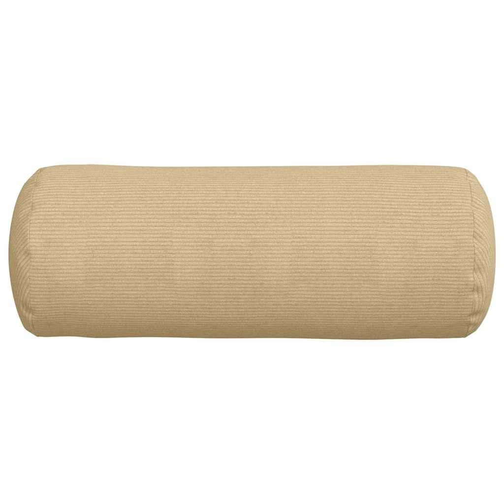 Bolsterkissen 2 pcs Hellgrau Ø 15 x 40 cm Cordstoff