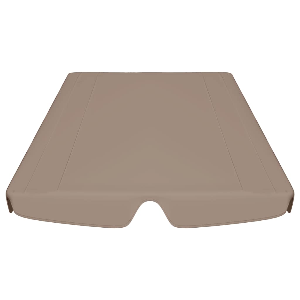 Ersatzdach für Hollywoodschaukel Beige 188/168x145/110 cm