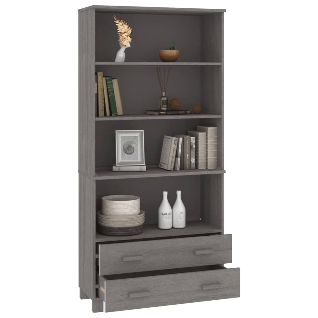 Highboard HAMAR Massivholz Kiefer Honigbraun