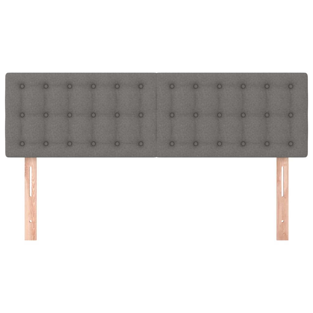 Kopfteil Hellgrau 80x5x118/128 cm Stoff