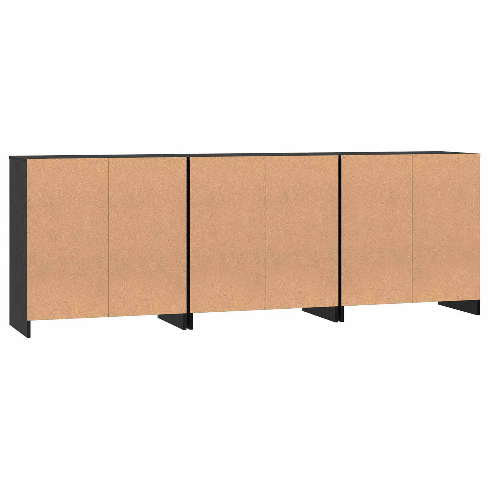 3-tlg. Sideboard Weiß Holzwerkstoff