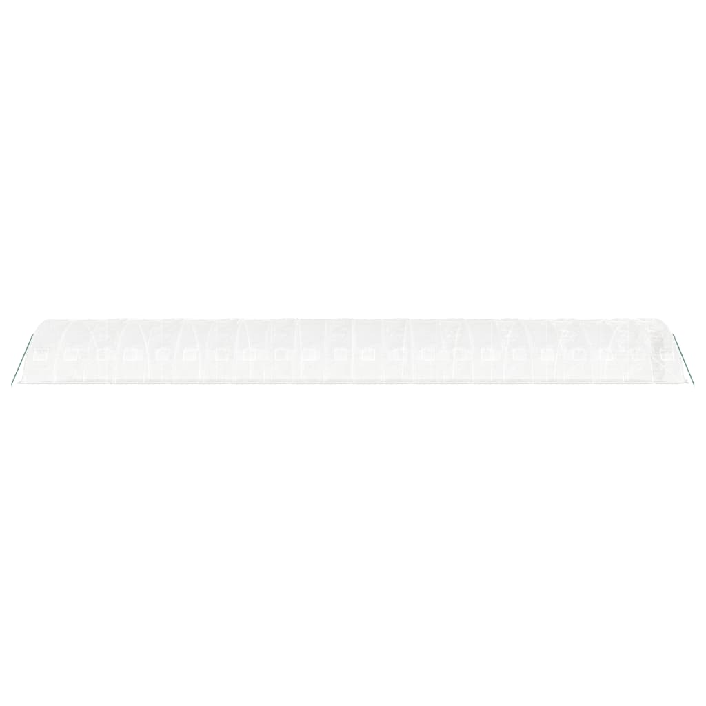 Gewächshaus mit Stahlrahmen Weiß 40 m² 8x5x2,3 m