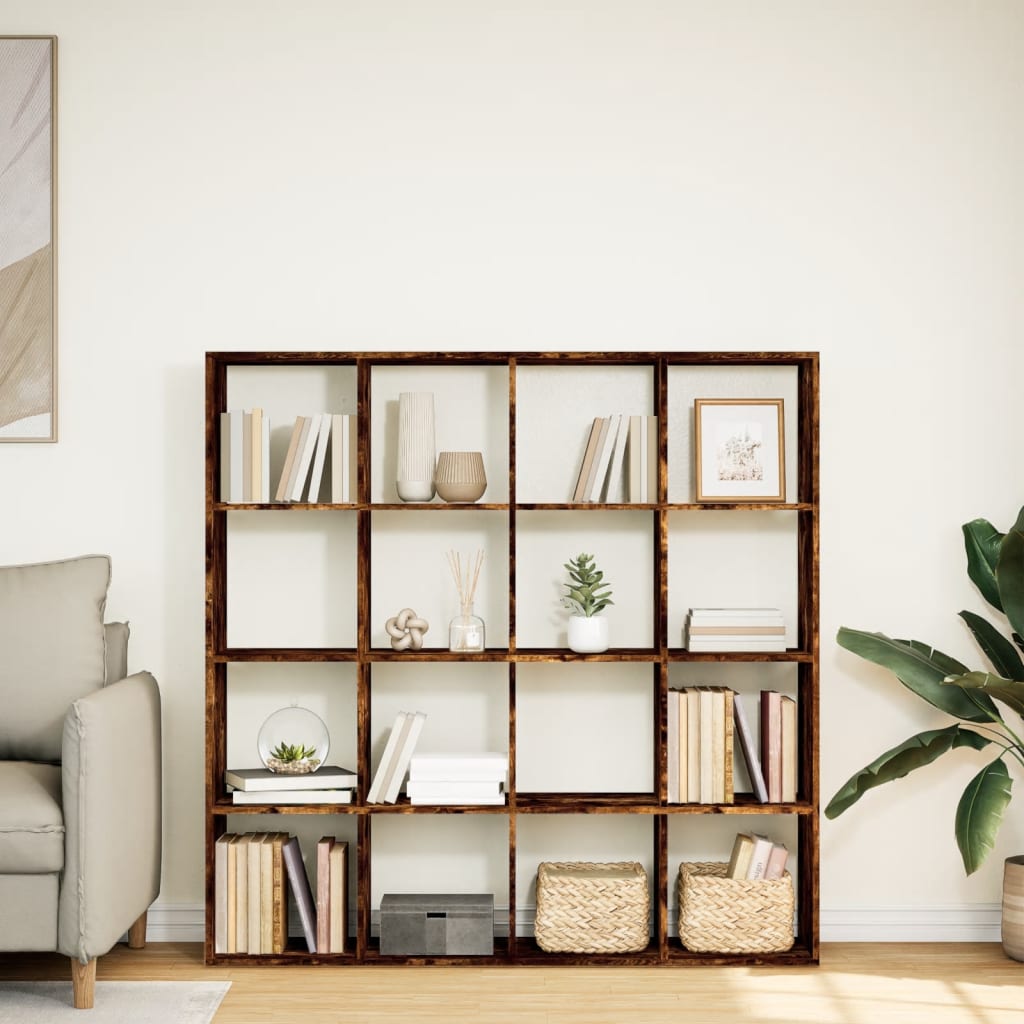 Bücherregal Weiß 137,5x29x137,5 cm Holzwerkstoff
