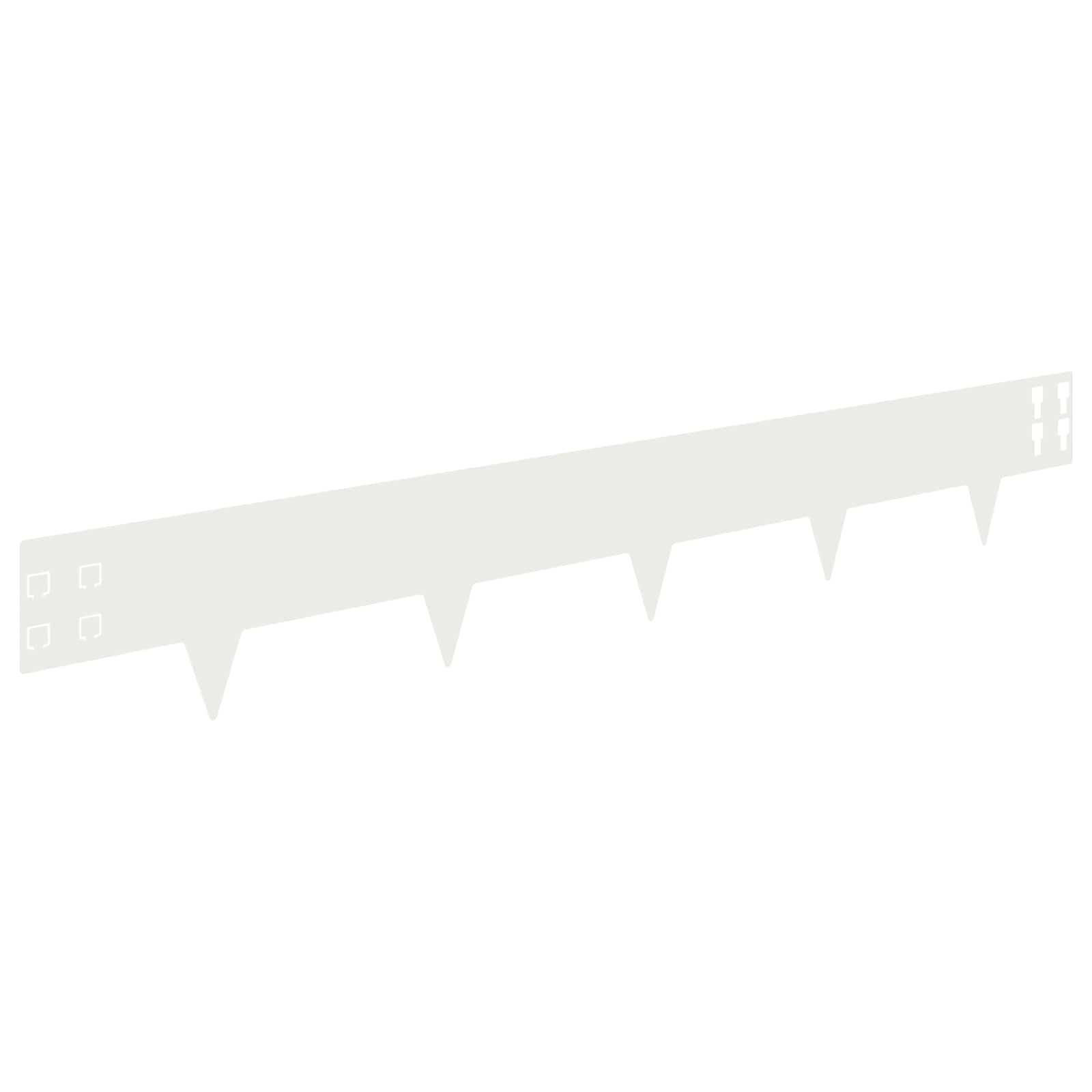Raseneinfassung 10 pcs 100 x 12 cm Stahl Schwarz