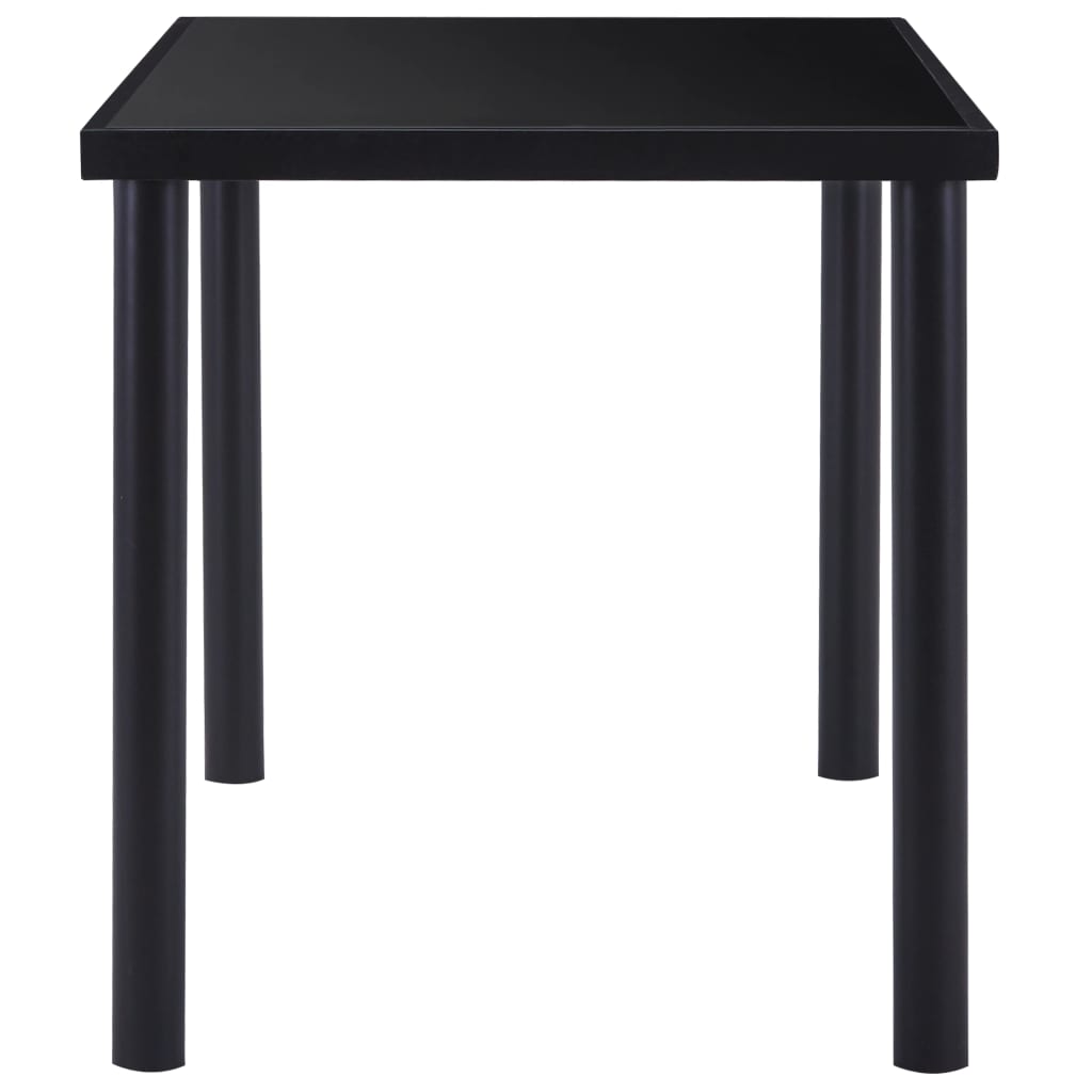 Esstisch Schwarz 120 x 60 x 75 cm Hartglas