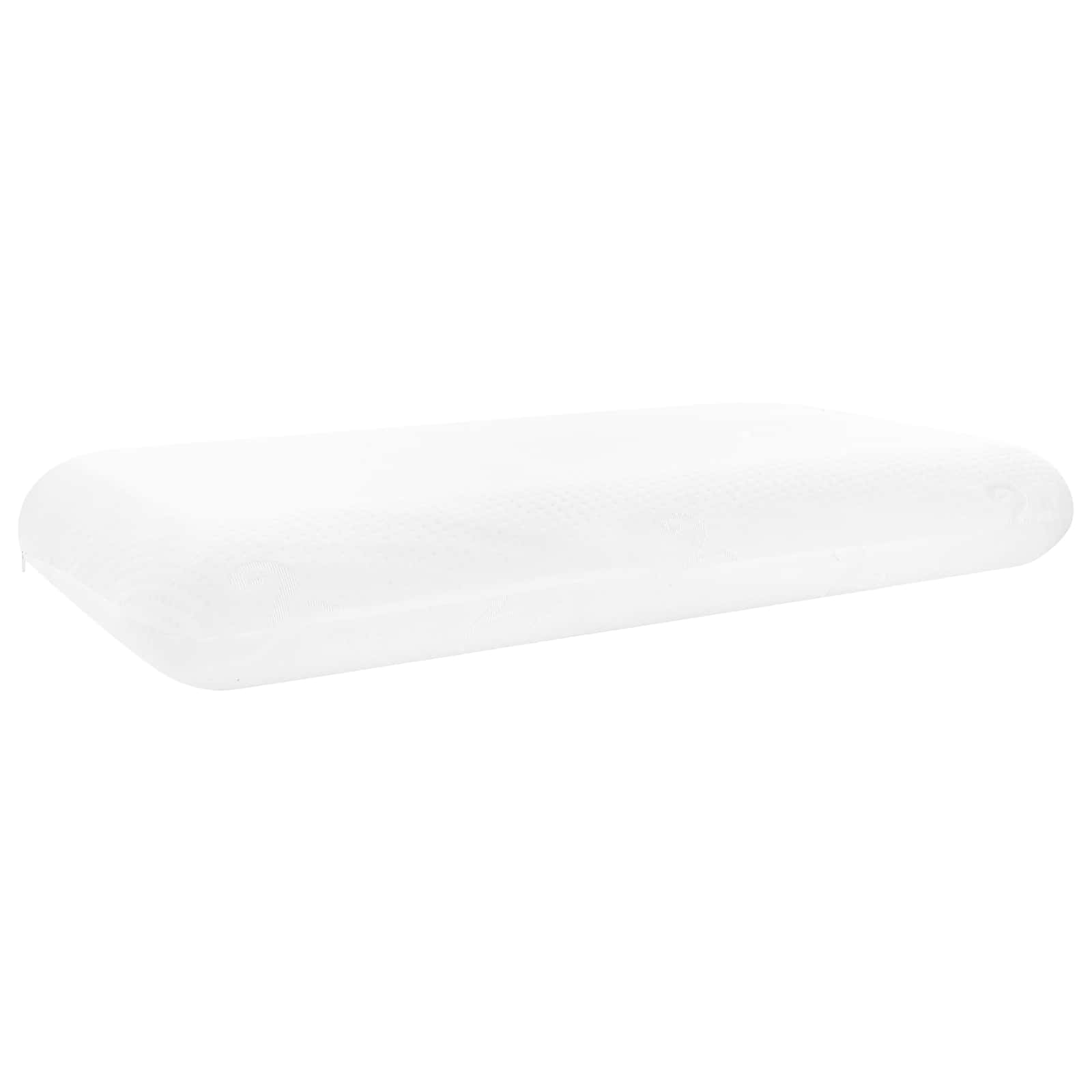 Schlafkissen Uni Weiß 70 x 36 x 6,5 cm Viscoschaum