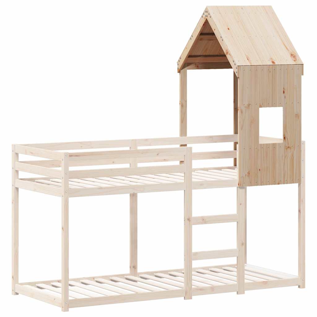 Dach für Kinderbett 60x89x134,5 cm Massivholz Kiefer