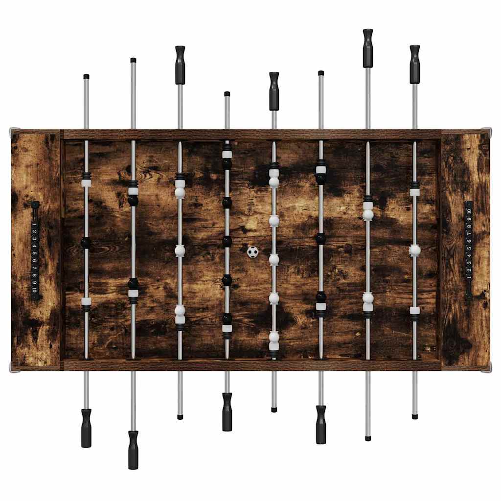 Tischfußballtisch Weiß 146,5 x 74 x 85 cm Holzwerkstoff