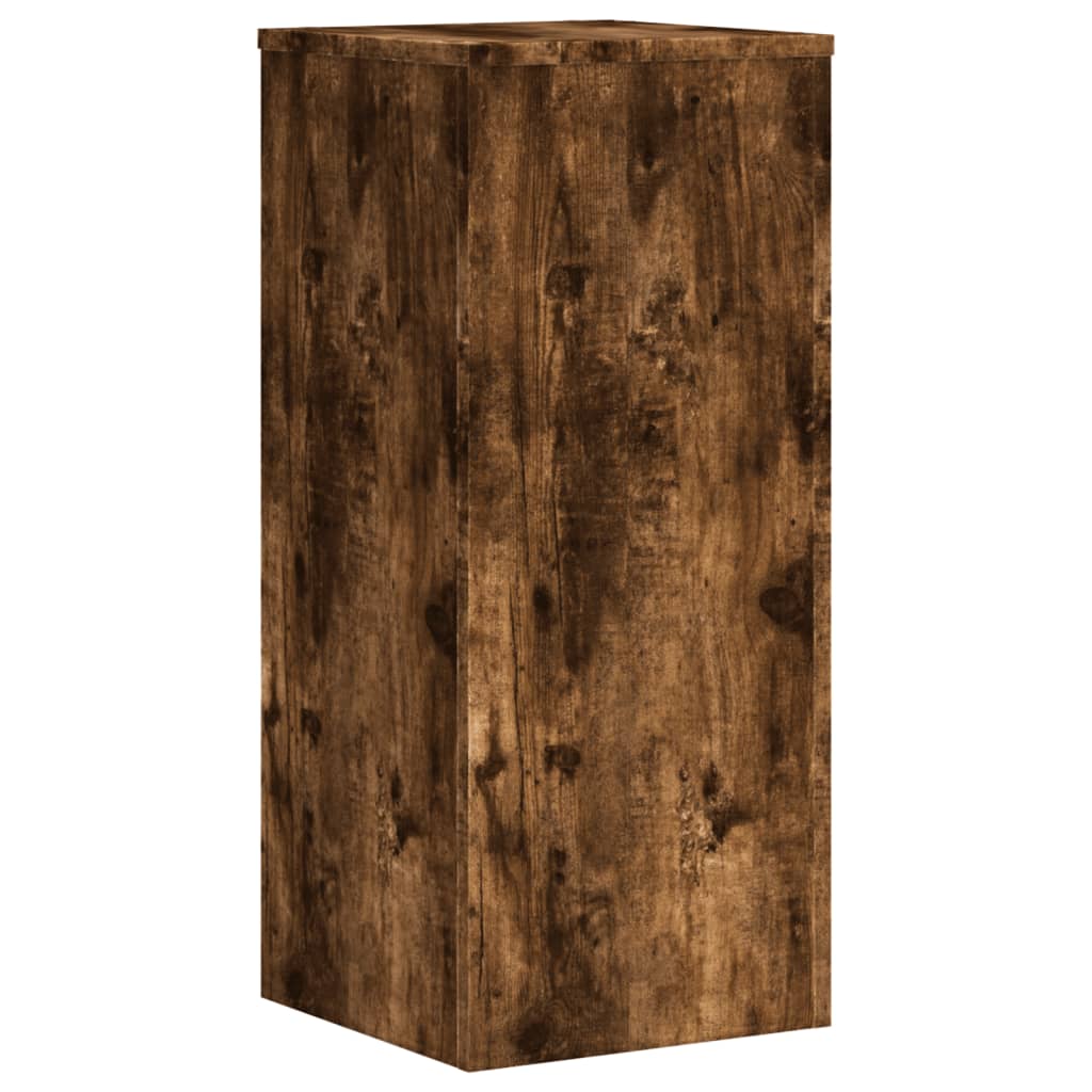 Pflanzenständer 2 Stk. Weiß 33x33x100 cm Holzwerkstoff