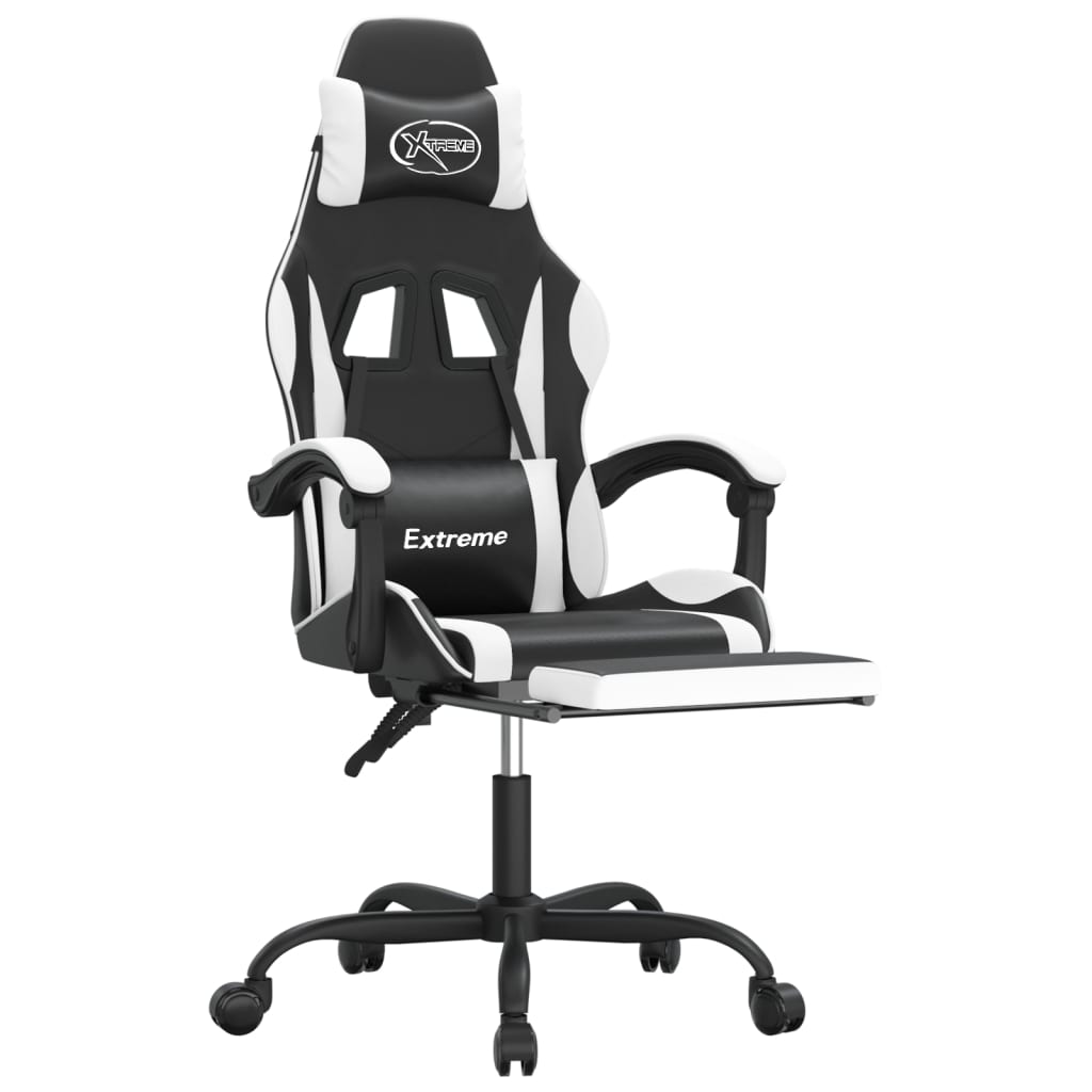 Gaming-Stuhl Schwarz und Golden Kunstleder