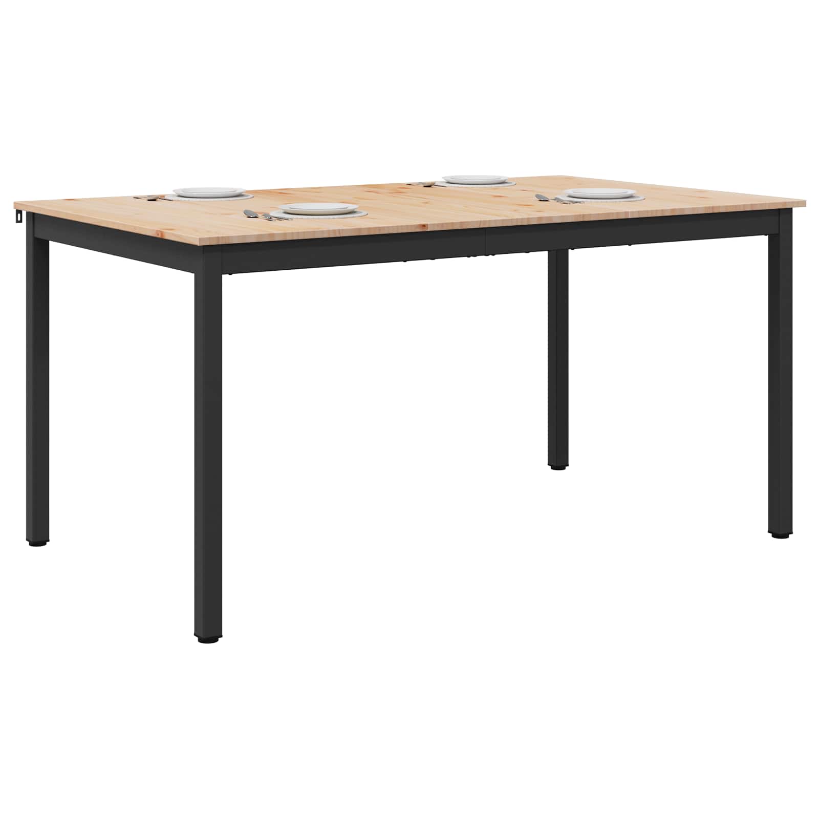 Esstisch Natur 200 x 100 x 75 cm Massives Kiefernholz