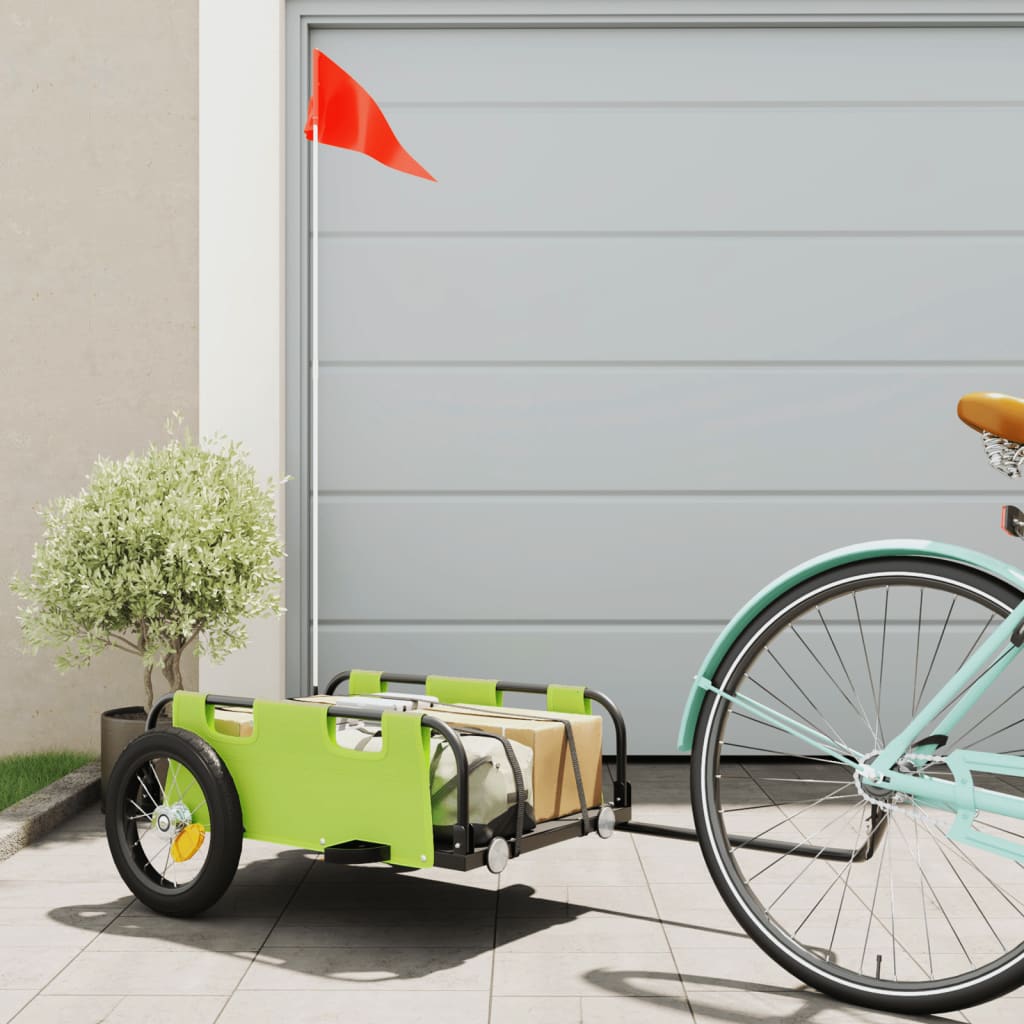 Fahrradanhänger Orange Oxford-Gewebe und Eisen