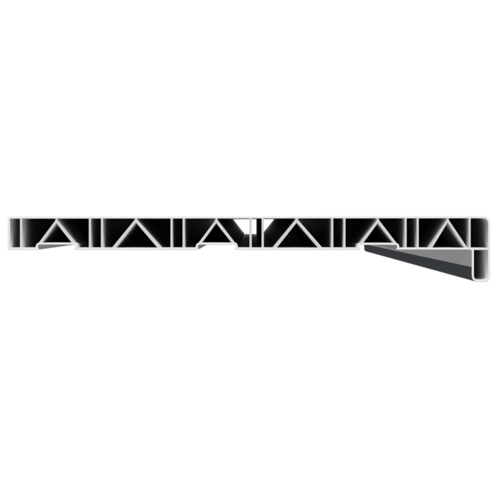 Fensterbank Weiß 60 x 10 x 4,5 cm PVC