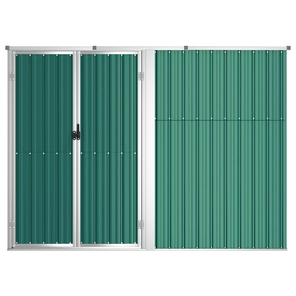 Gerätehaus Grün 88x89x161 cm Verzinkter Stahl