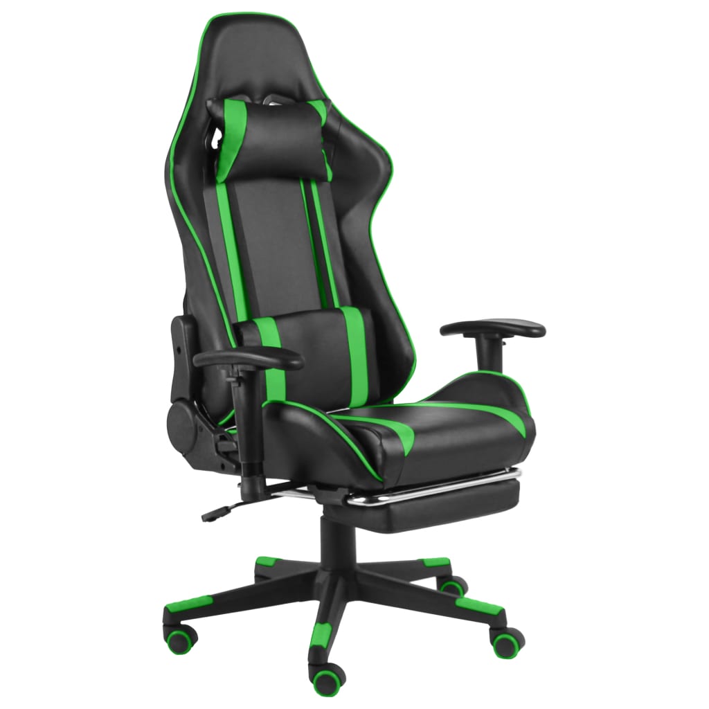 Gaming-Stuhl Drehbar Grün PVC