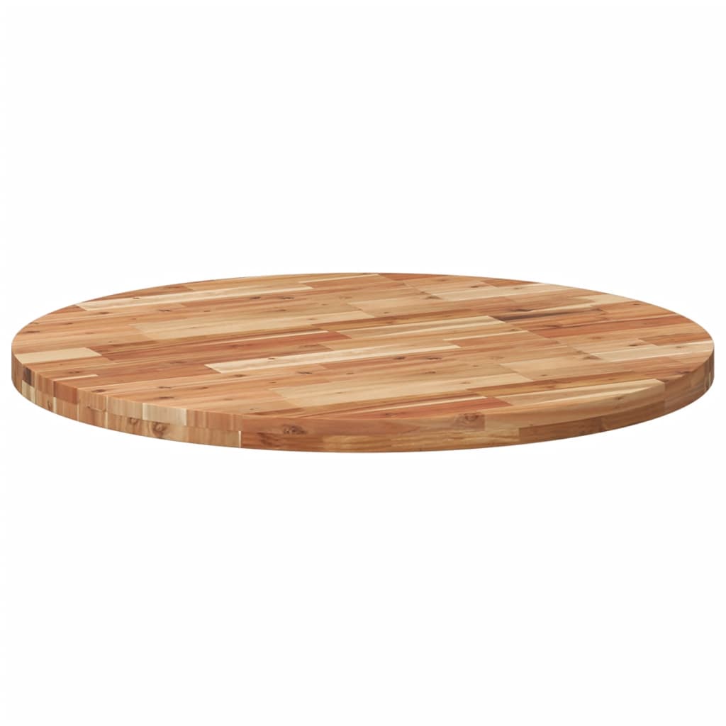Tischplatte Rund Ø40x2 cm Massivholz Akazie