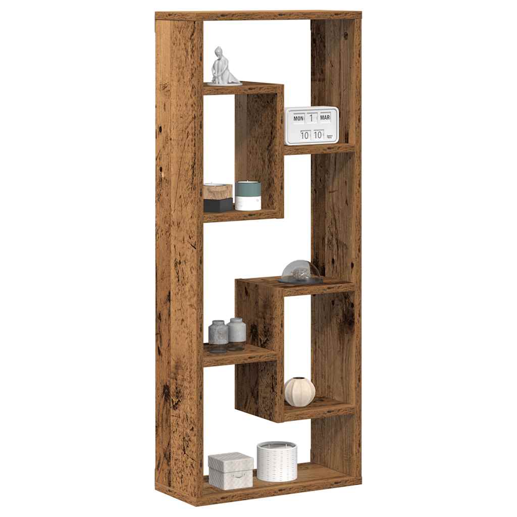 Wandregal Weiß 36x16x90 cm Holzwerkstoff