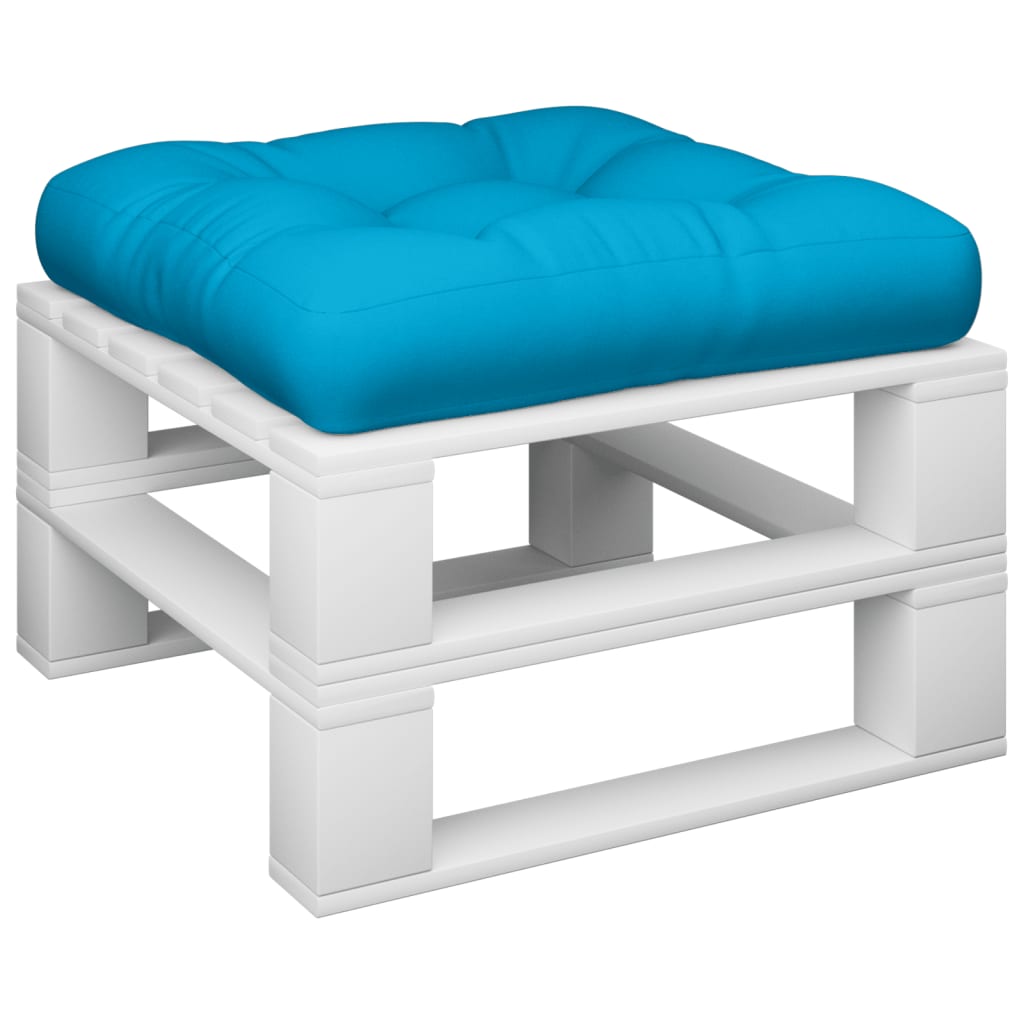 Palettenkissen Blau Weiß Gestreift 58x58x10 cm Oxford-Gewebe
