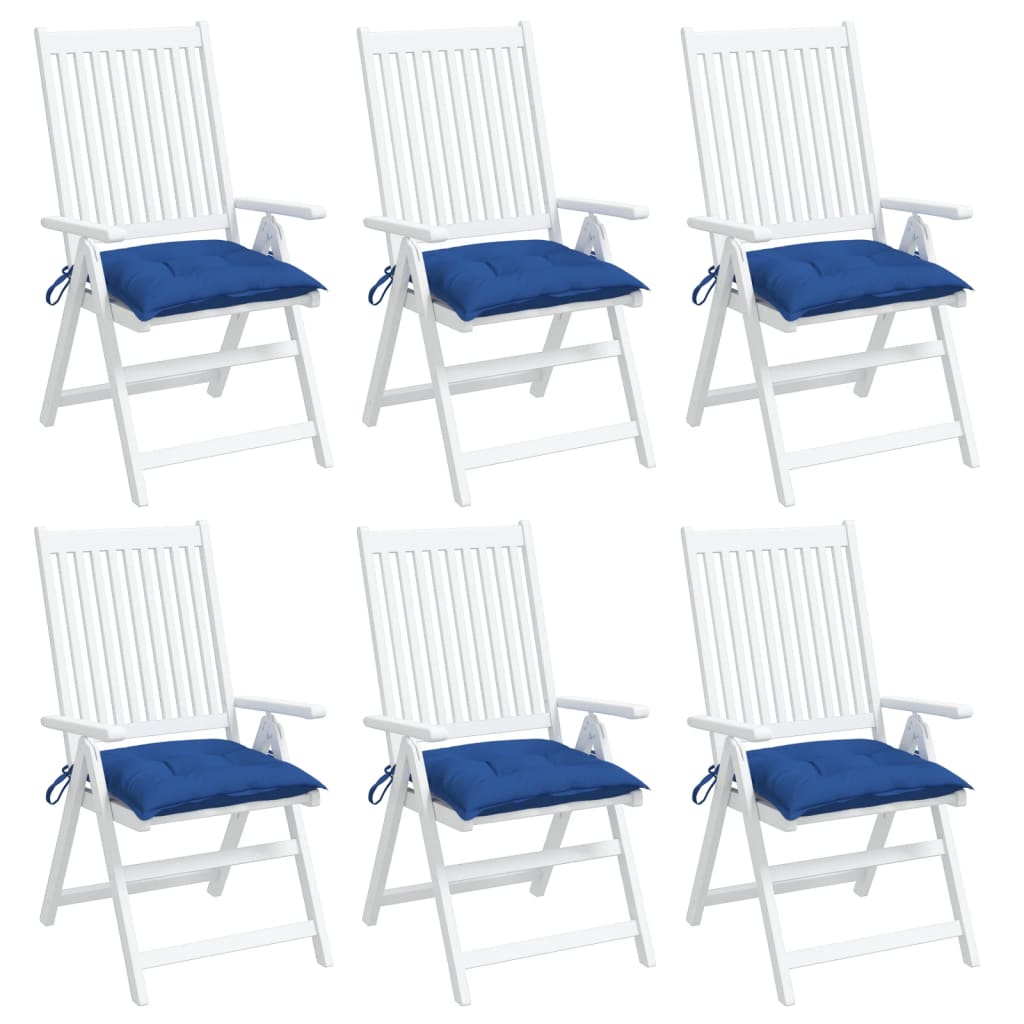 Stuhlkissen 4 Stk. Hellblau 40x40x7 cm Oxford-Gewebe