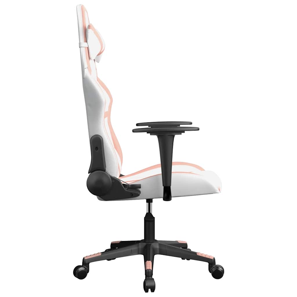 Gaming-Stuhl mit Massagefunktion Schwarz und Grün Kunstleder