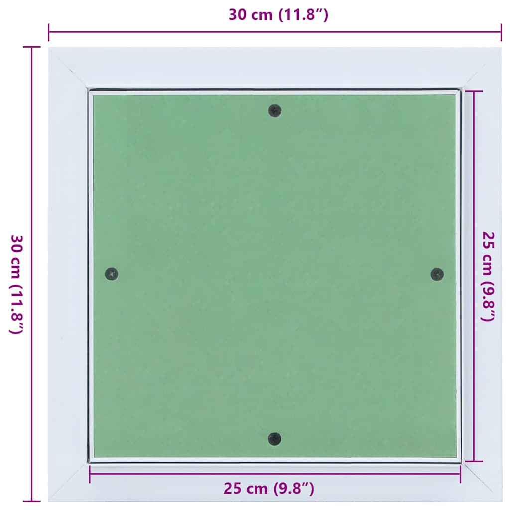 Revisionsklappe mit Aluminium-Rahmen und GK-Einlage 600x600 mm