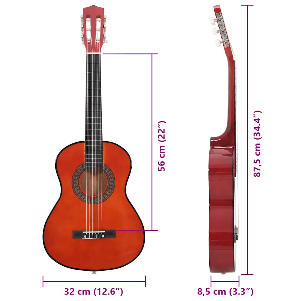 12.-tlg. Klassische Gitarre Set für Anfänger 4/4 39