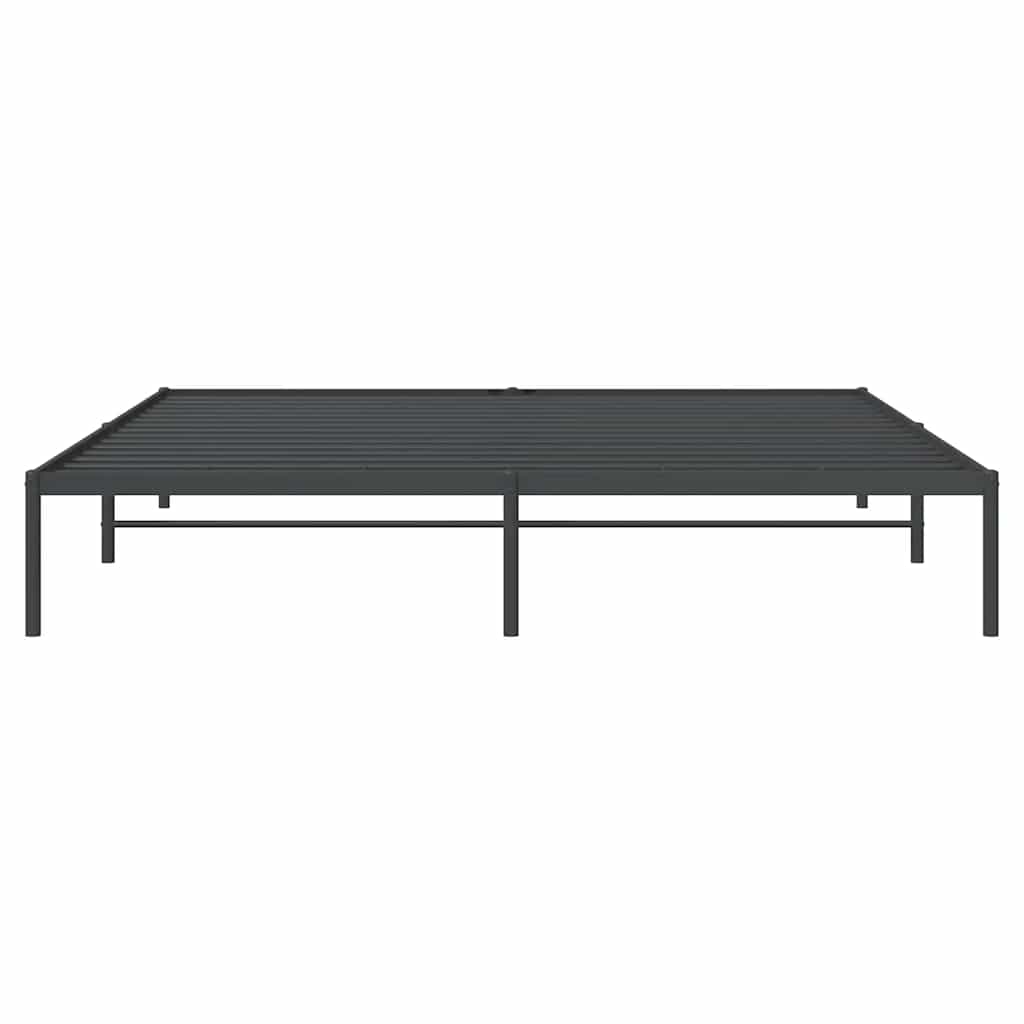 Bettgestell Metall Schwarz 75x190 cm