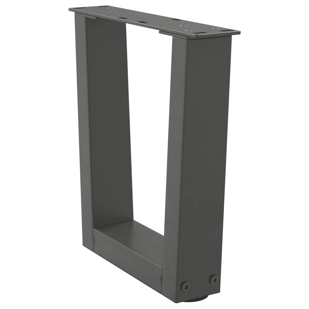Couchtischbeine V-Form 2 Stück Schwarz 30x(30-31,3) cm Stahl