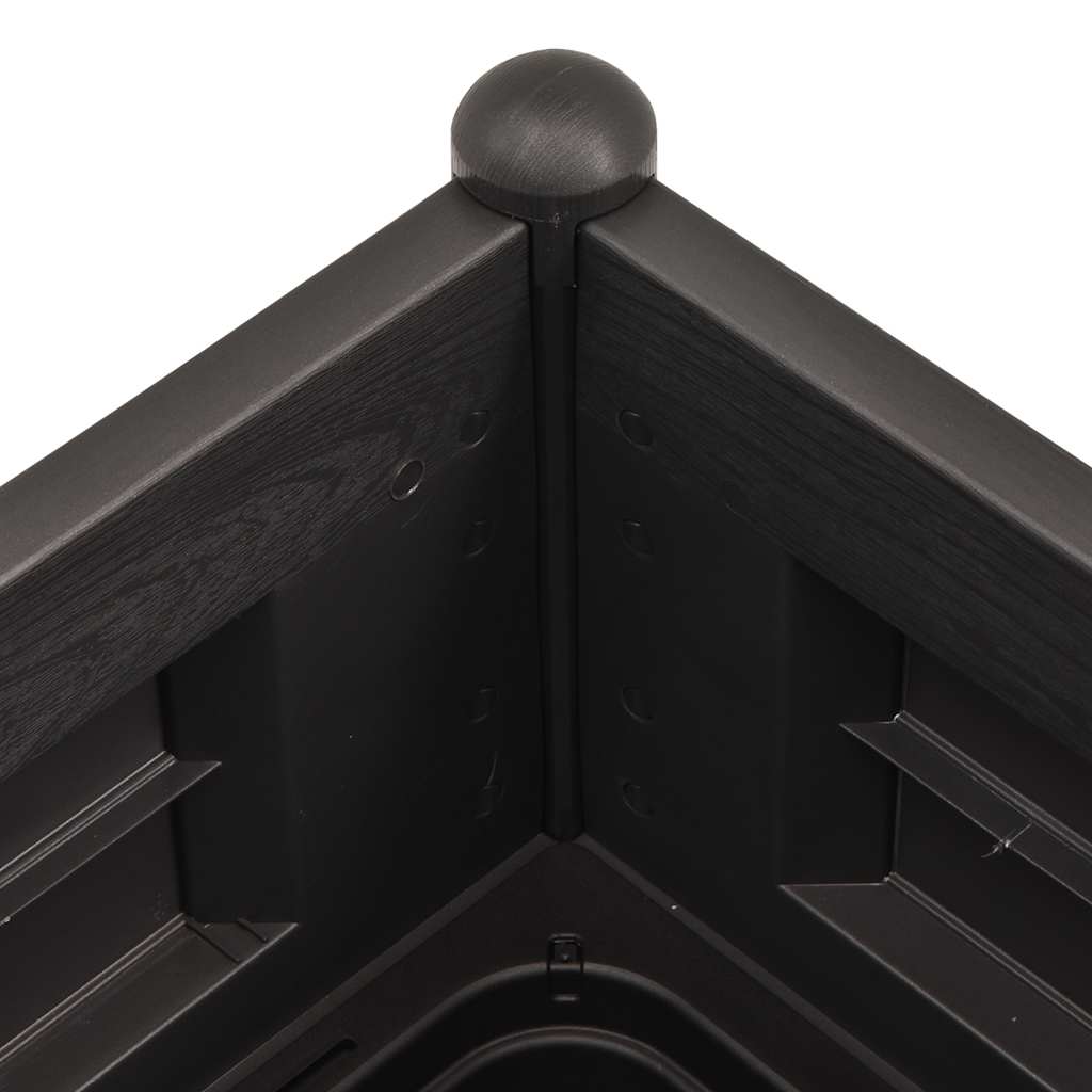 Garten-Hochbeet PP Weiß 43x43x35 cm