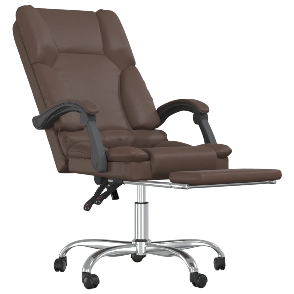 Bürostuhl mit Massagefunktion Schwarz Kunstleder