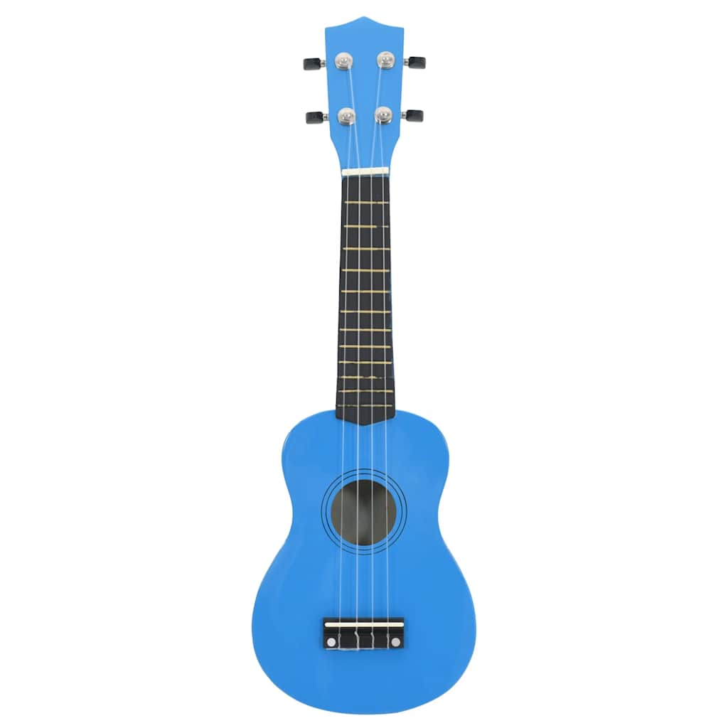 Sopran Ukulele Set für Kinder mit Tasche Dunkles Holz 21