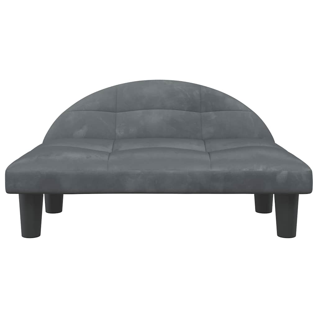 Hundebett Creme 70x52x30 cm Stoff