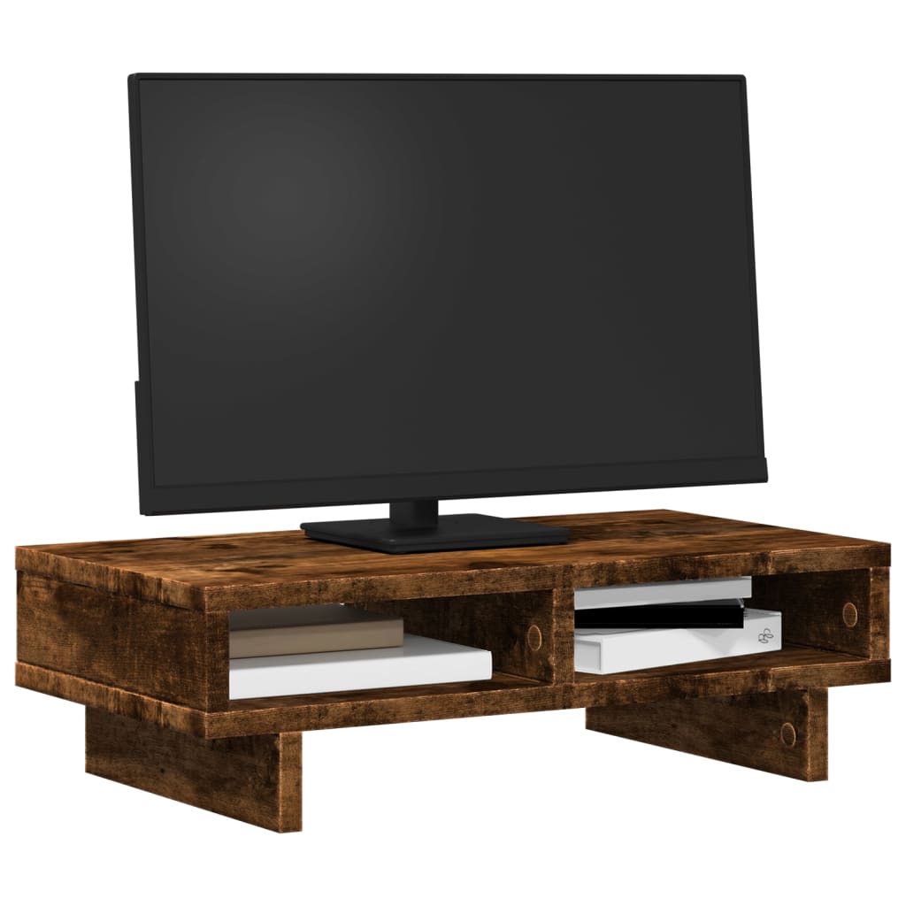 Monitor Halterung Schwarz 100 x 27 x 15 cm Holzwerkstoff