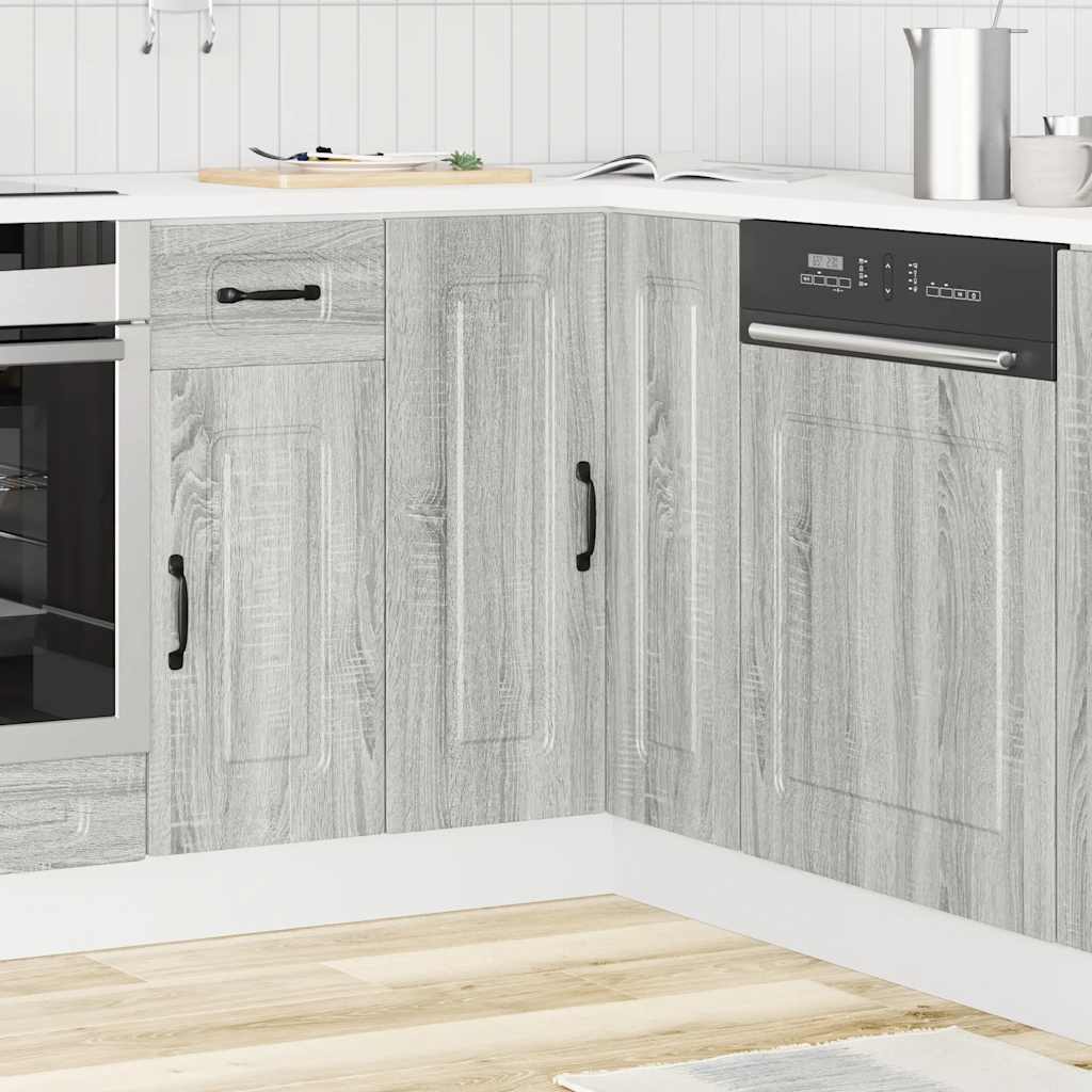 Herdumbauschränke 2 Stk. Kalmar Weiß Holzwerkstoff