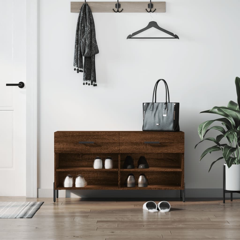 Schuhbank Weiß 102x35x55 cm Holzwerkstoff
