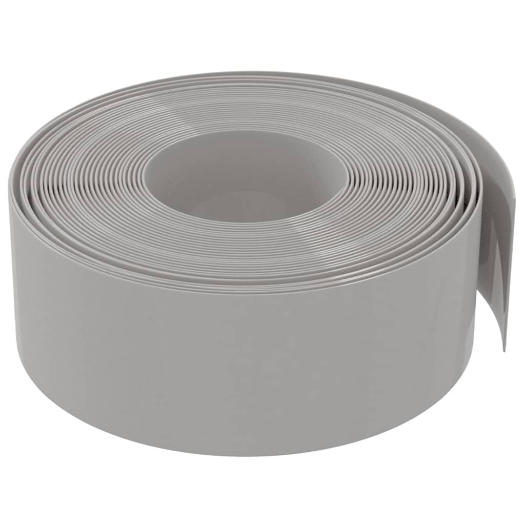 Gartenumrandung 25 m 10 cm PE Grau