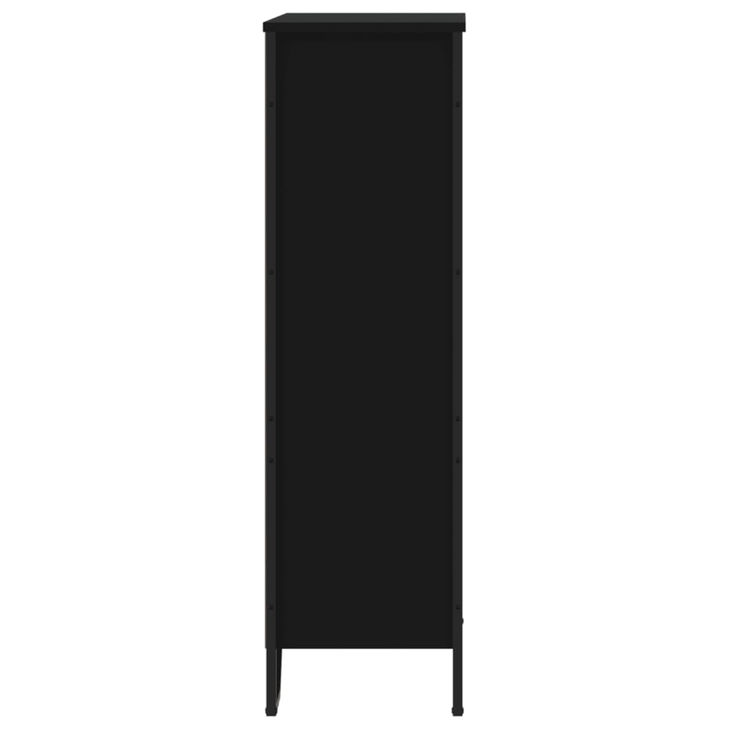 Bücherregal Schwarz 80x31x169 cm Holzwerkstoff