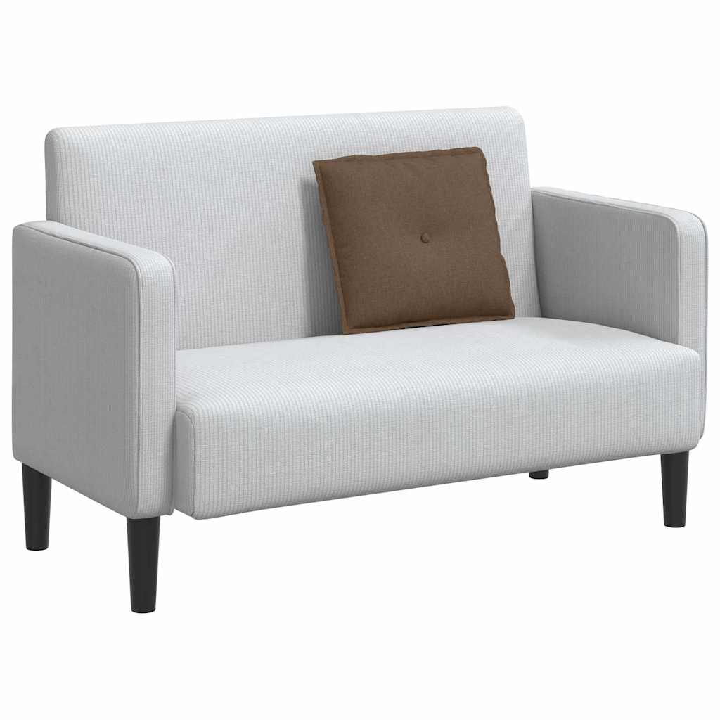 Rückenkissen Hellgrau 50 x 19 x 45 cm Stoff
