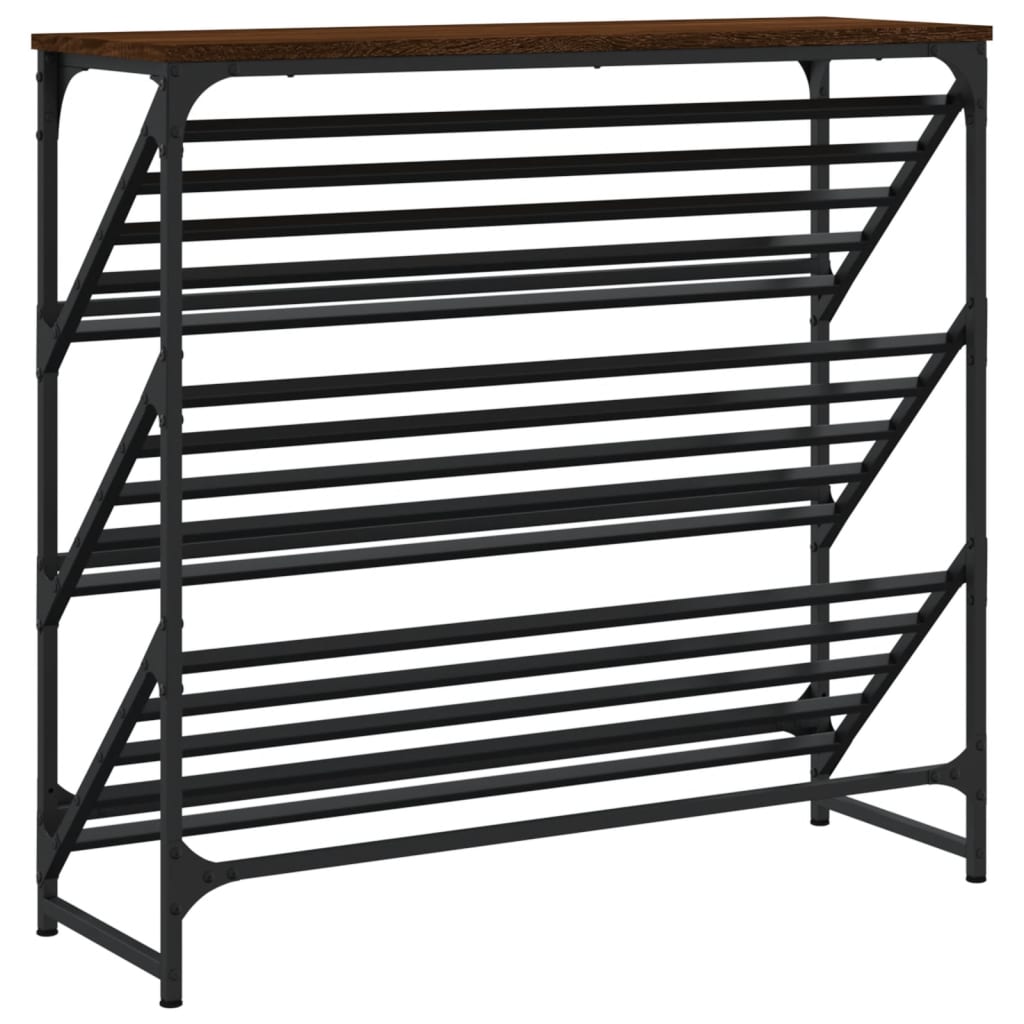 Schuhregal Schwarz 60x30x45 cm Holzwerkstoff