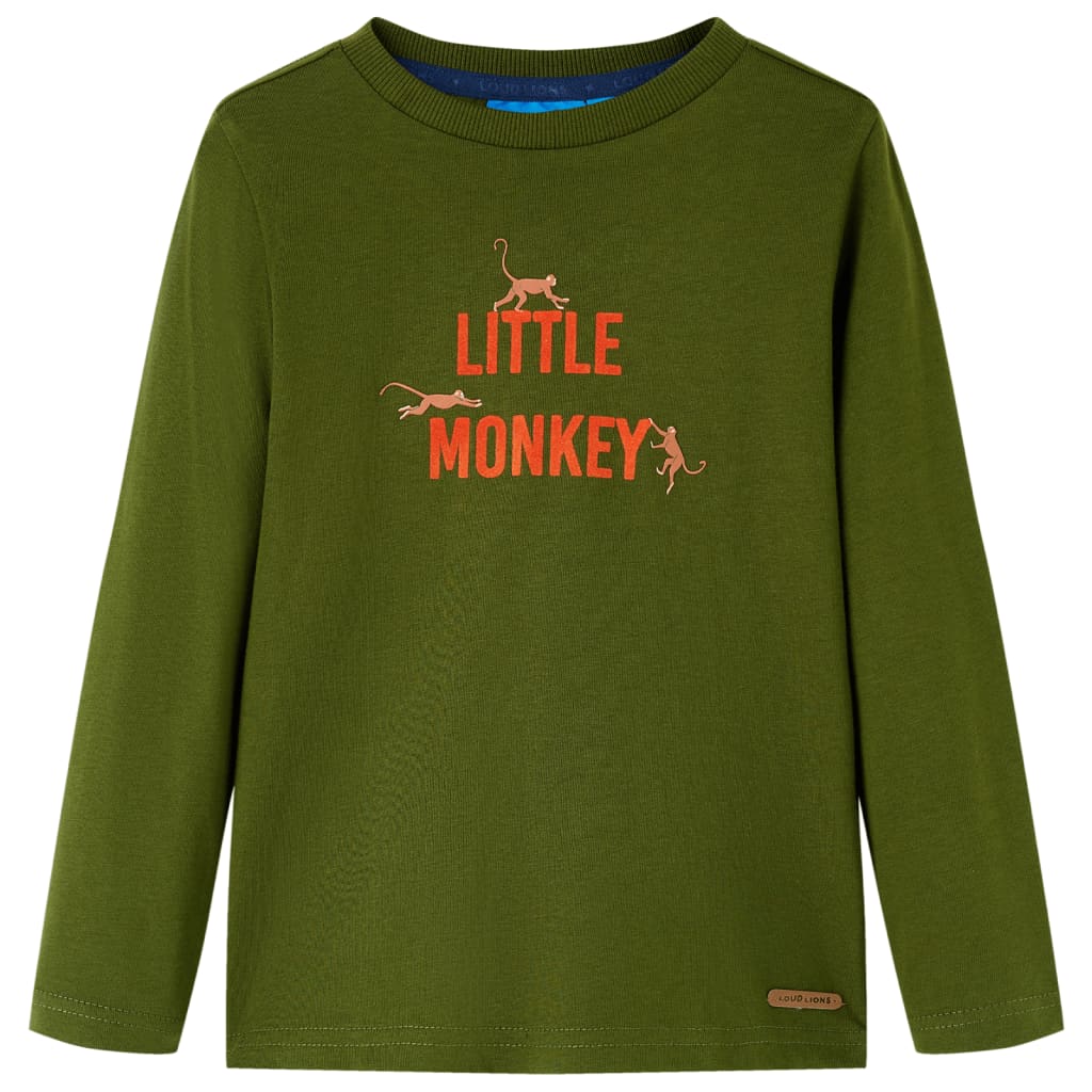 Kinder-Langarmshirt Marineblau 92