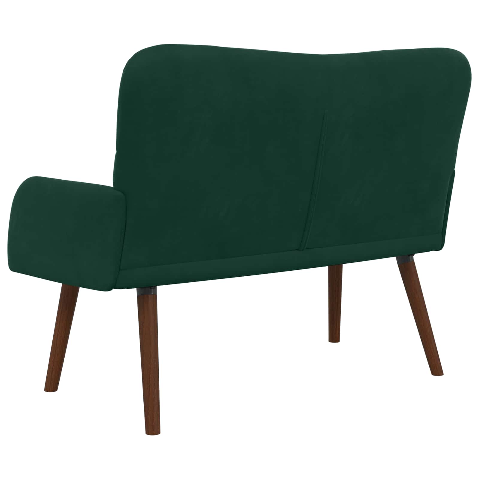 2-Sitzer Sofa Hellgrau 115 x 61 x 87 cm Samt (V)