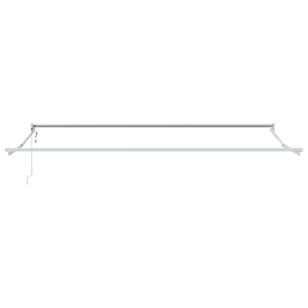 Ausziehbarer Sonnenschirmrahmen Weiß 300 x 250 cm Aluminium