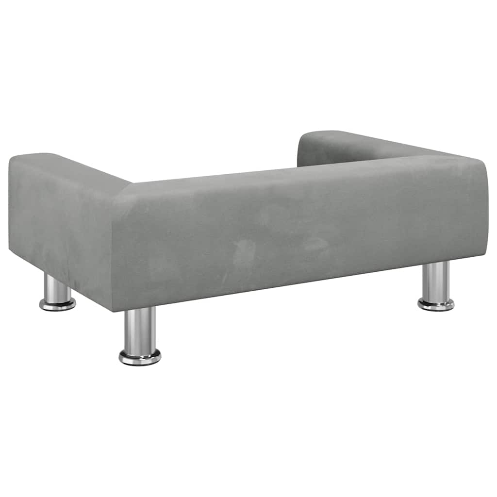 Hundebett Blau 70x45x26,5 cm Samt
