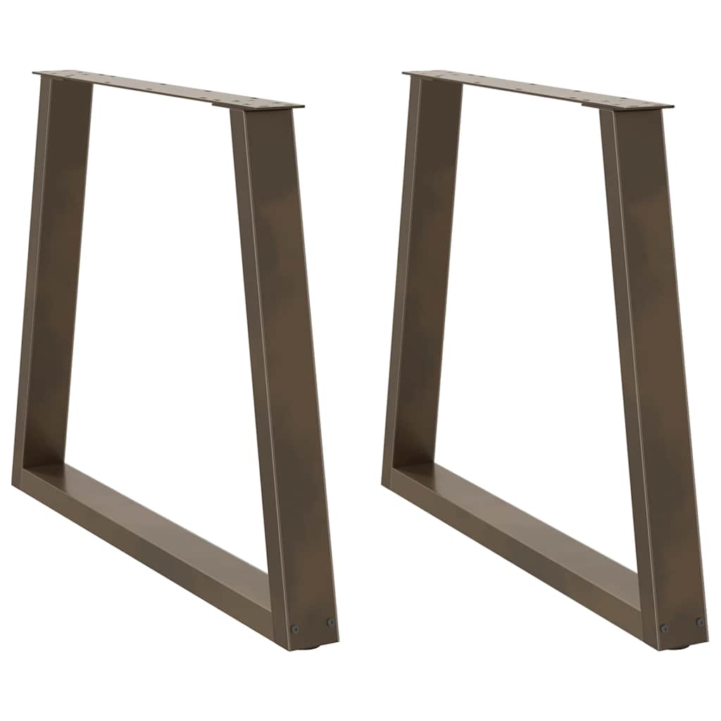 Couchtischbeine V-Form 2 Stück Schwarz 30x(30-31,3) cm Stahl