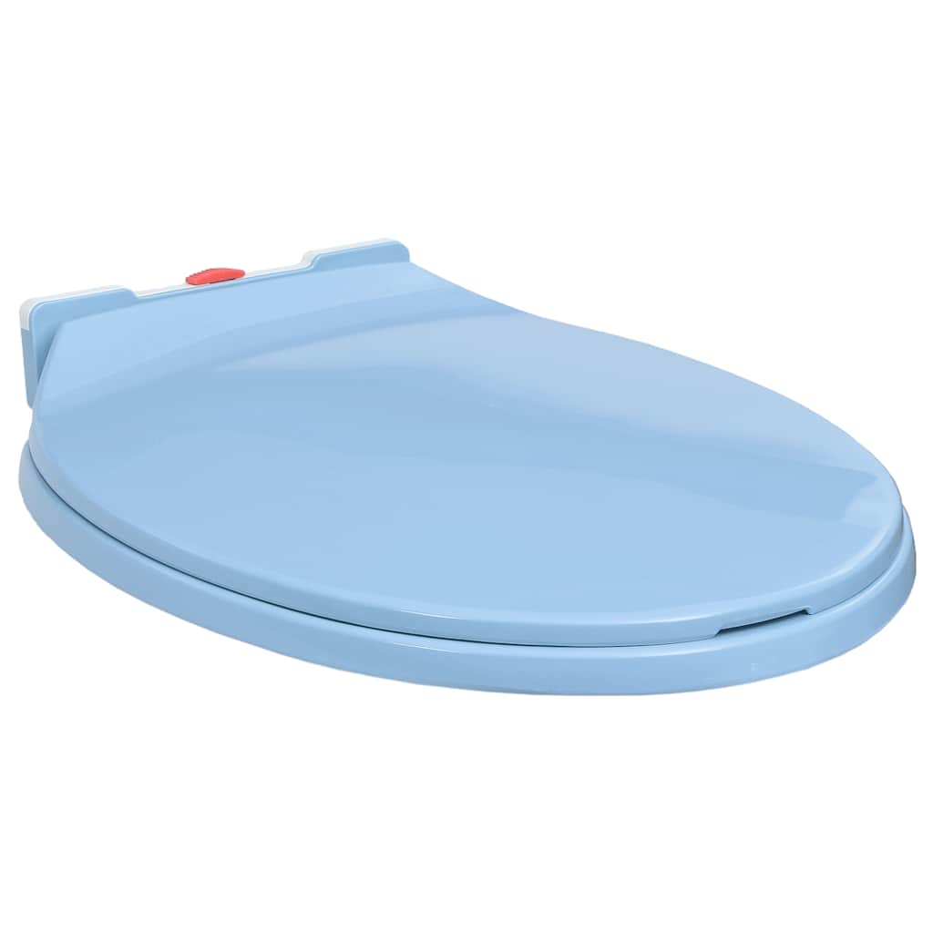 Toilettensitz mit Absenkautomatik Hellgrau Oval