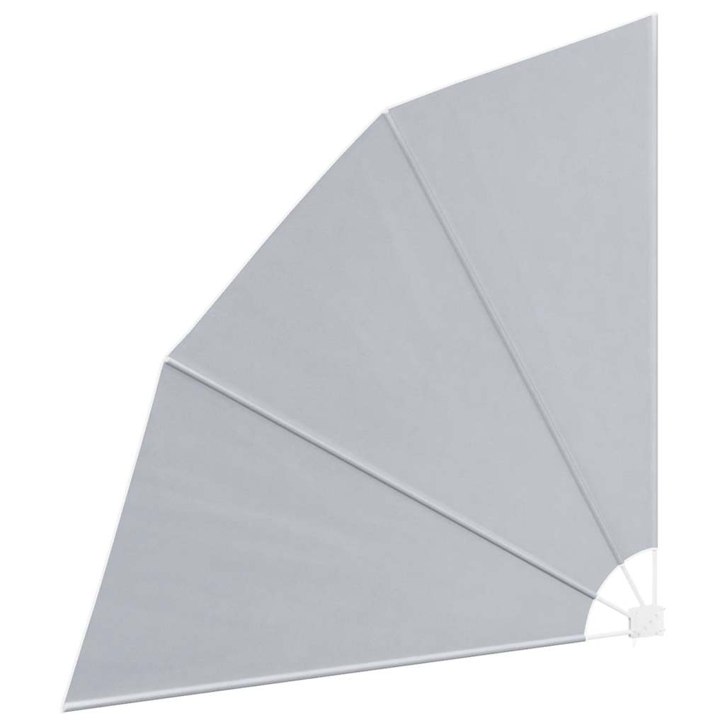 Faltbarer Balkonfächer Grau 210×210 cm