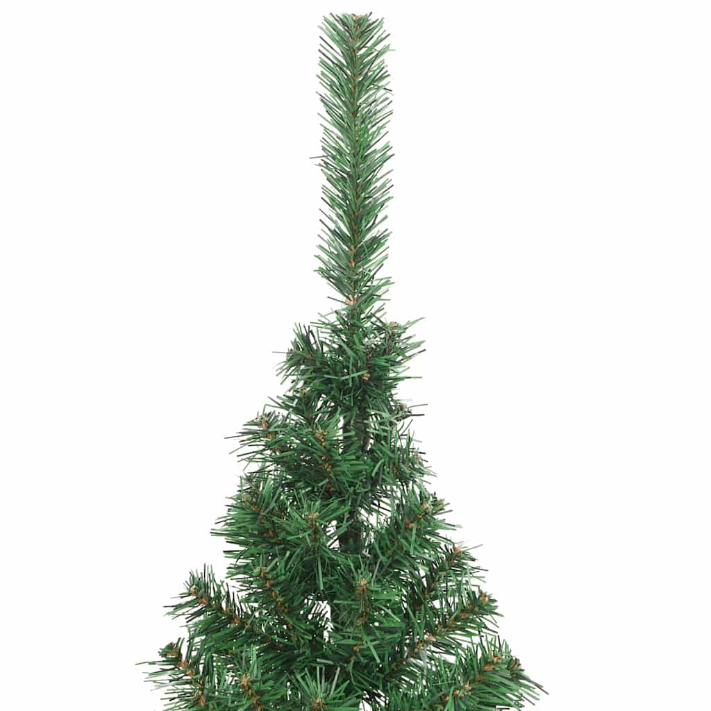 Künstlicher Halb-Weihnachtsbaum mit Ständer Grün 150 cm PVC
